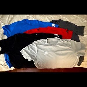 (5) Adidas t-shirts Mens XL